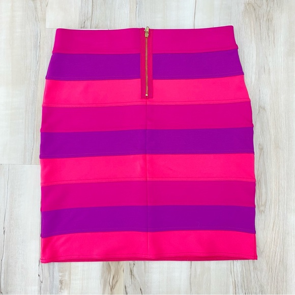 Lilly Pulitzer Cheyenne Banded skirt passion pink Sz Medium - Picture 2 of 5